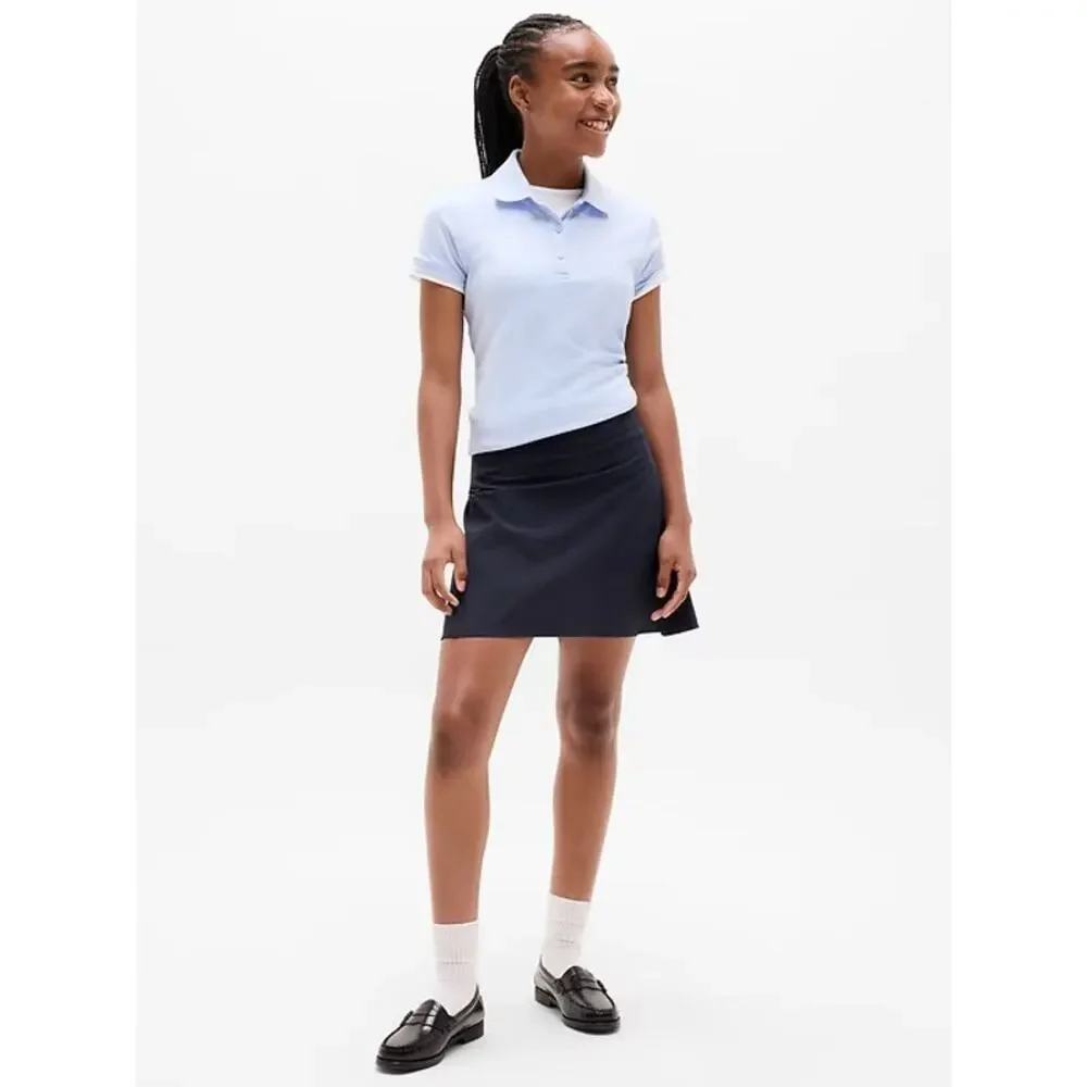 Athleta Girl School Day Skort Navy Blue 537430